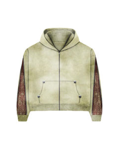 Ensemble de survêtement d'hiver pour homme, style optimal, imprimé personnalisé, avec sweat à capuche et pantalon de survêtement uni, design évasé et superposé, avec strass - Product Image 4