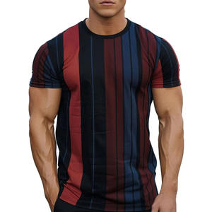 T-shirts décontractés pour hommes, imprimés numériques, col rond, manches courtes, amples, respirants, en polyester/coton, séchage rapide, écologiques - Product Image 6