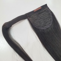 Extension de cheveux queue de cheval vietnamienne vierge non-Remy, ondulée et lisse Yaki, 100g, à clipser