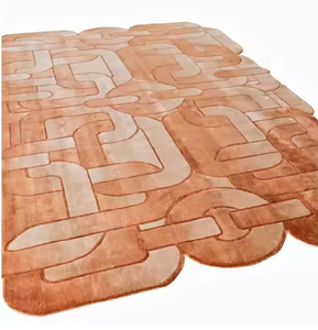 Vente en gros de tapis en laine coton noué à la main moderne de haute qualité tapis en laine naturelle pour chambre tapis et ensembles - Product Image 2