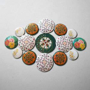 Décoration murale en métal de conception traditionnelle inspirée de la nature, personnalisable, pour jardin, patio, cour, finitions en fer faites à la main, nouveau format - Product Image 1