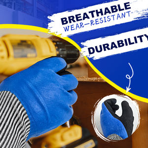 Guantes industriales personalizados EN388 Rigger, guantes de látex resistentes a cortes de arena para trabajo de seguridad para trabajadores - Product Image 3