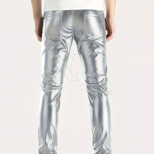 Pantalones de Cuero para Hombre, Diseño Elegante y Moderno, Premium, Suaves, Transpirables, Ligeros, Ecológicos, Duraderos, Perfectos para Uso Diario Informal - Product Image 2