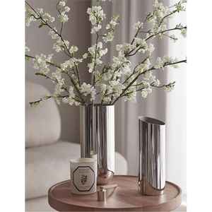 Florero de Metal Dorado Pequeño Martillado de Lujo, Centro de Mesa para Bodas, Decoración de Mesa, Florero de Metal Hecho a Mano al por Mayor para Decoración - Product Image 5