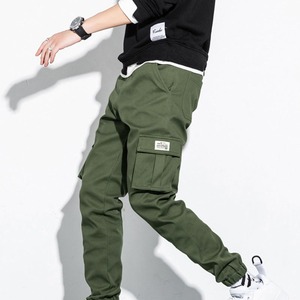 กางเกงคาร์โก้แบบบางสำหรับผู้ชายกางเกงขาอเนกประสงค์ทรงหลวมกางเกงลำลองไซส์ใหญ่มีกระเป๋าหลายกระเป๋า - Product Image 4