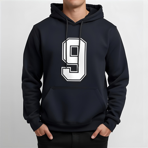 Sudadera con Capucha Estilo Urbano, Tejido Grueso, con Estampado Gráfico de Números Únicos y Opciones de Diseño Personalizado OEM/ODM - Product Image 5