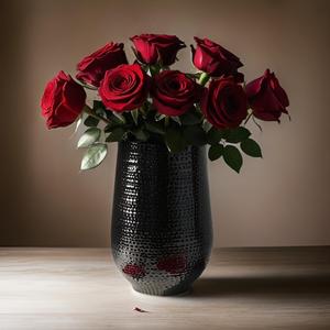 High Quality Handmade Aluminium Hammered Metal Flower Vase Luxury Style Tabletop Decoration <b>Planter</b> Pot for Home Wedding Decor - Product Image 4