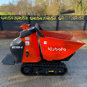 Livraison gratuite, certifié CE EPA, mini-dumper sur chenilles Kubota KC7OVHD-4, mini-transporteur sur chenilles, mini-dumper hydraulique à basculement - Product Image 1