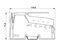 Module d'alimentation en ligne Phoenix Contact IB IL 24 PWR IN/R/L-0.8A-PAC 2693020 24V DC 0.8A pour système PLC I/O 1 I/O RAM