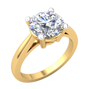 Bague classique élégante en or 18 carats pour femme 2 Cts VS Clarity Lab Grown EF Color Diamond Jewelry Luxurious IGI Certified Classic Ring - Product Image 1