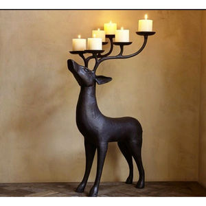 Portavelas decorativo de Reno para decoración del hogar, candelabro de Metal, vela romántica, cena, mesa de comedor, decoración, portavelas - Product Image 2