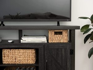 100% paniers de salle de bain de rangement en jacinthe paniers en osier tissés à la main pour organiser un panier naturel pour étagères - Product Image 4