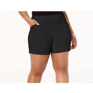 INC International Concepts Bermuda da donna taglie forti, modello pull-on, nero, taglia 24W - Product Image 3