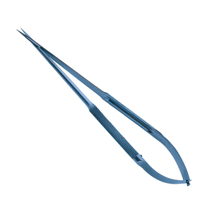 Micro tijeras de titanio de alta calidad, instrumento neuroquirúrgico recto de precisión de 21cm - Product Image 1