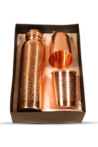 Bouteille d'eau en laiton faite à la main élégante pour la santé ayurvédique Bouteille en métal écologique anti-fuite réutilisable pour les voyages et les cadeaux - Product Image 3