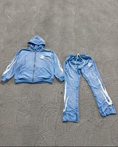 Nouveaux hommes fermeture éclair sweats à capuche homme sweat pantalons de survêtement costume 2 pièces chaud survêtement ensembles hommes sweats à capuche Outwear pantalon - Product Image 2