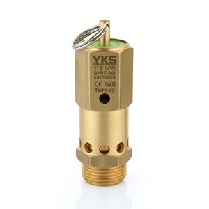 Válvula de Seguridad de Latón Sellada de 1/4'' y 8.5 Bar con Certificación CE - Válvula de Alivio de Presión Tipo Sellado - Material de Latón - Product Image 1