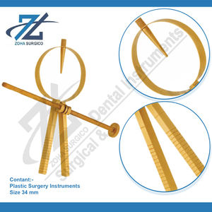 Marcador de senos Halpern, calibrador de pecho, tamaño 34mm, Manual de acero inoxidable, reutilizable, cirugía General, instrumentos quirúrgicos médicos - Product Image 3