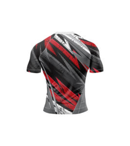Rashguard de compression avec coutures renforcées pour hommes, idéal pour le jiu-jitsu brésilien, la lutte et les séances sportives intenses - Product Image 2