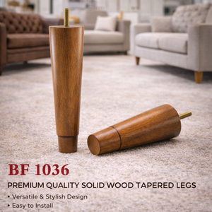 Premium Solid Wood Traditional Heavy Duty Turned Sofa Legs Easy Installation for Living Room Bedroom Sofa Chair <b>Bed</b> Cabinet - Product Image 2