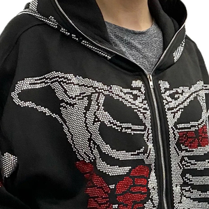 เสื้อฮู้ดขนเป็ดแบบลำลองสำหรับผู้ชายหมวกโอเวอร์ไซส์ฮิปฮอปทำจากโรงงานมืออาชีพ - Product Image 5