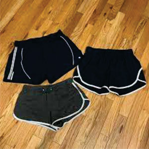 Pantalones cortos de softball de microfibra cómodos para mujer, pantalones cortos de cintura elástica, tela de sarga micro elástica ligera personalizada, - Product Image 5