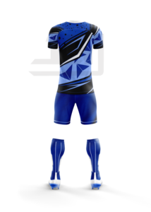 Ensemble de sport de football unisexe personnalisé et respirant, léger, 100 % polyester, maillot et short de football, confort athlétique pour la ligue - Product Image 6
