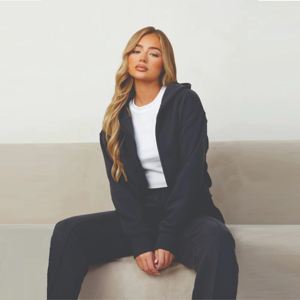 ชุดวอร์มผ้าฝ้าย2ชิ้นสำหรับผู้หญิงชุดวอร์มผ้าคอตตอนขนาดพิเศษสำหรับฤดูหนาว - Product Image 3