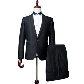 Traje de Etiqueta Italiano de Manga Larga, Corte Entallado, para Boda, Traje Personalizado para Hombre, Cómodo, Elegante, Último Modelo, Cruzado - Product Image 2
