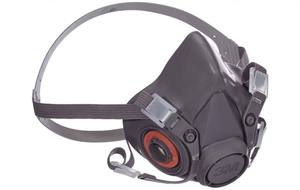 Respirador de media cara reutilizable 3M 6300, material TPE, ligero y cómodo, fabricado en EE. UU., capas personalizables que ayudan a filtrar - Product Image 3