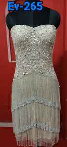 Robes de soirée élégantes et luxueuses pour femmes, à taille empire, bretelles spaghetti, coupe sirène, à sequins, antistatiques, respirantes et sexy - Product Image 2