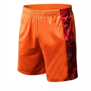 New Style Adults Outdoor Use Men Casual Shorts Quick Dry Eco-Friendly Solid Canvas Comfort <b>Elastic</b> <b>Waistband</b> - Product Image 1