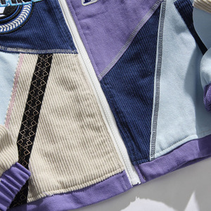 Custom High Quality Baseball Jacket Stitching Chenille Patch Embroidery Stand Collar Letterman Varsity Jacket for Men - Product Image 3