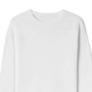 Classic <b>White</b> Crewneck <b>Sweatshirt</b> Soft Cotton Blend Long Sleeve Pullover for <b>Men</b> Women Casual Everyday Wear All Seasons Front - Product Image 5