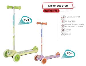 Trottinette à trois roues pour enfants, réglable, pour jouer en extérieur, avec guidon réglable - Product Image 3