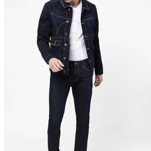 Veste en jean pour hommes avec design sur mesure pour l'extérieur US Prix d'usine Veste en jean pour hommes manches longues - Product Image 4