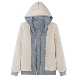 Sweats à capuche zippés pour femmes avec impression d'étiquettes de logo et de marque personnalisées pour les promotions - Product Image 2