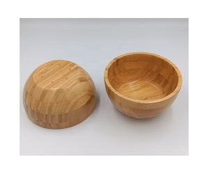 Bols en bambou ronds en bois du Vietnam avec couvercle cuillère et fourchettes pour la maison restaurant mariage-cadeau de vaisselle du Vietnam - Product Image 6