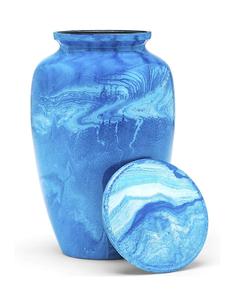 Urnas de cremación de metal hechas a mano de nuevo diseño con acabado natural a precio al por mayor - Product Image 2