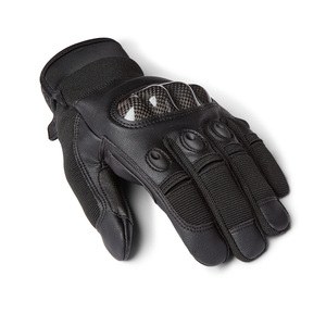Gants de travail, gants de protection, gants tactiques Predator - Gants de tir noirs en PVC avec sangle de poignet en velcro, camouflage personnalisé - Product Image 4
