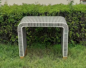 Muebles de Decoración para Sala de Estar Estilo Granja con Incrustaciones de Hueso, Diseño Moderno Ecológico Hecho a Mano por Crescent Crafts - Product Image 4