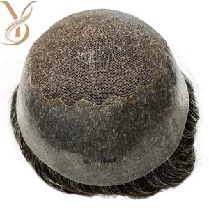 Perruque en gros, cheveux raides, toupet pour hommes, perruque 100% cheveux naturels, toupet en cheveux indiens Q6 - Product Image 5