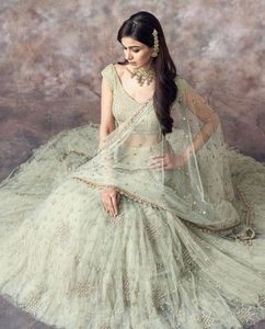 Designer Party Wear Zari Embroidery And Sequence Work <b>Net</b> Lehenga With Blouse And <b>Dupatta</b> Set - Product Image 2