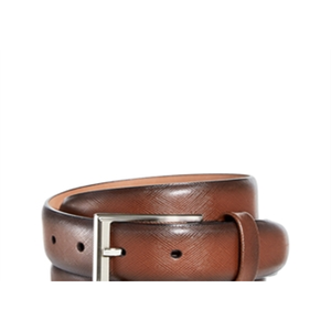 Cintura da Uomo in Pelle Scamosciata Marrone Bloomingdale's, Taglia 38, Alta Qualità in Vera Pelle con Lussuosa Fibbia in Rame per Lui - Product Image 2