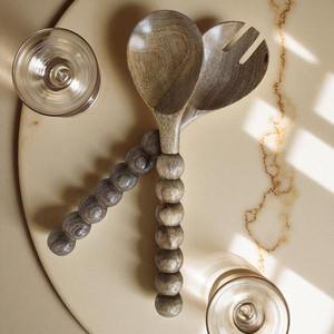 Cuillère en bois de bambou miniature à manche incurvé promotionnelle, style luxueux jetable, pour cuillères à miel en bois en vrac pour les fêtes - Product Image 5