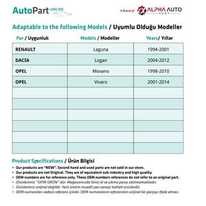 Señal de guardabarros para Renault Clio, 19, Espace-Amarillo - Product Image 2