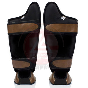 Protège-tibias de boxe et de MMA personnalisés en gros avec protection intégrée, protège-tibias légers de Muay Thai pour l'entraînement, vente chaude - Product Image 2