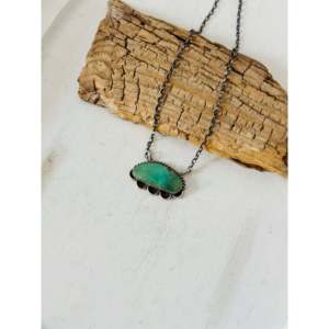Collier en turquoise et argent sterling Juanita Mcdonal Kingman, bijou de collection culturelle - Product Image 3