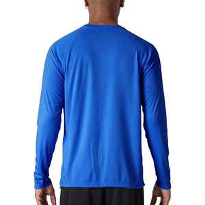 Men's Solid Color <b>Long</b> <b>Sleeve</b> Athletic Gym Training Tops Quick Dry Fitness Running <b>Base</b> <b>Layer</b> Shirt-Summer Adult - Product Image 2