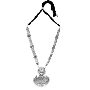 Collier D avec perle, matériau principal en acier titane - Product Image 4